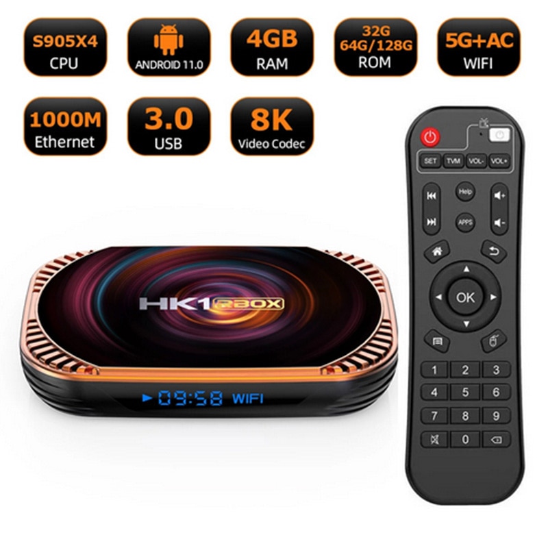 Ʈ TV ڽ  ڽ,   BT AV1 ̵ ÷̾, X4 Amlogic S905X4, ȵ̵ 11, 4GB, 128G, 32GB, 64GB, 4K, 1000M